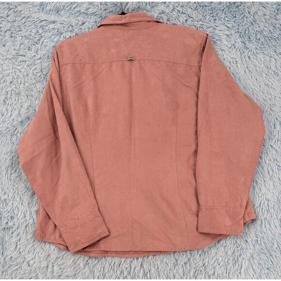 Columbia Women’s 1X Plus Shirt Rosa Siskiyou Pass Long Sleeve Snap Button Outdoo - Picture 10 of 15